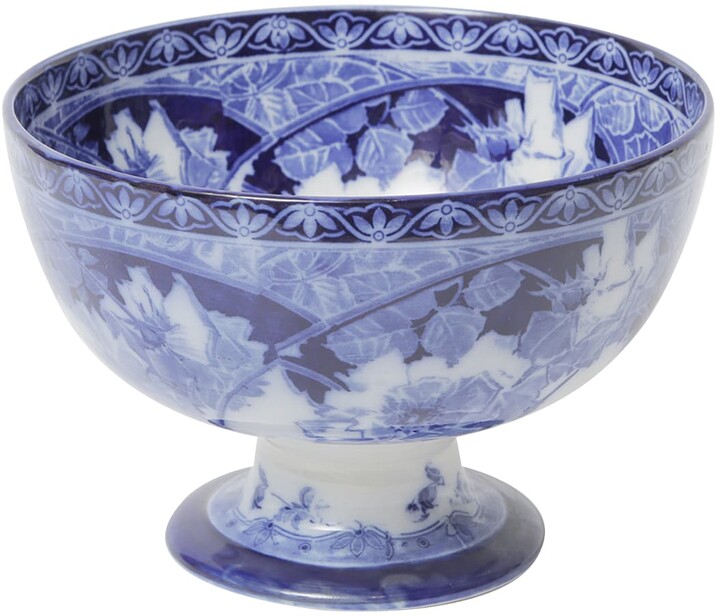 Devonia Antiques Antique Flo Blue Punch Bowl ShopStyle