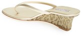 Thumbnail for your product : Manolo Blahnik 'Patwed' Wedge Sandal (Women)