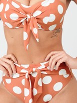 Thumbnail for your product : Figleaves High Waist Tummy Control Wrap Bikini Bottom - Rust