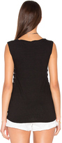 Thumbnail for your product : Pam & Gela Side Lace Up V Neck Tank