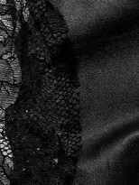 Thumbnail for your product : Fleur Du Mal Leather & Rose Lace Dress