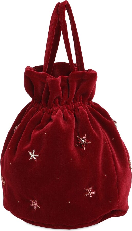 Embellished Velvet Bucket Bag Luisaviaroma Girls Accessories Bags Rucksacks 