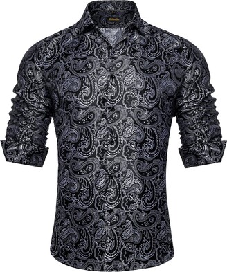 DiBanGu Formal Dress Shirts Men Regular Fit Button Down Casual Formal ...