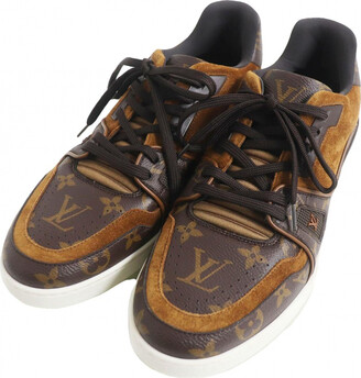 Louis Vuitton lv man shoes leather sport style sneakers trainers high tops