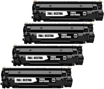 Ninestar Corporation 4 Pack New Toner Cartridge For HP 78A CE278A Compatible with HP LaserJet Pro M1536MFP M1536DNF P1560 P1566 P1606 P1606DN LBP6200d LBP6200dw...