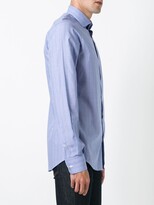 Thumbnail for your product : Fashion Clinic Timeless Micro-Checked Curved Hem Shirt