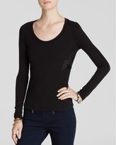 Thumbnail for your product : Free People Tee - Jane Mesh Trim