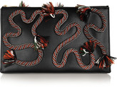 Thumbnail for your product : Stella McCartney Rope-embroidered faux leather clutch