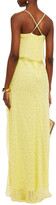 Thumbnail for your product : Mason by Michelle Mason Draped polka-dot silk-georgette gown