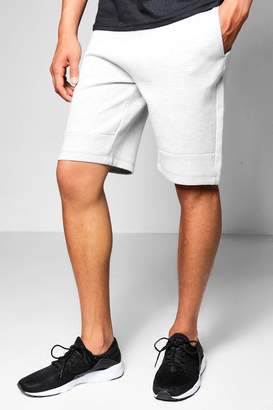 boohoo Mid Length Jersey Shorts With Sports Zip