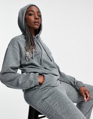 ASOS Tall ASOS DESIGN Tall tracksuit with hoodie and straight leg jogger in  charcoal - ShopStyle Activewear Trousers
