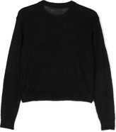 Thumbnail for your product : Balmain Kids Logo-Print Long-Sleeved Sweater