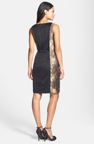 Thumbnail for your product : Donna Ricco Metallic Lace & Jacquard Sheath Dress