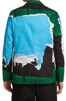 Thumbnail for your product : Dries Van Noten Graphic Cotton Blazer