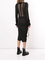 Thumbnail for your product : Ann Demeulemeester Sheer Lace Panel Blouse