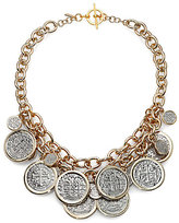 Thumbnail for your product : Kenneth Jay Lane Framed Coin Cluster Charm Necklace