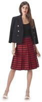 Thumbnail for your product : Michael Kors Collection Stripe Shantung Box Pleat Skirt