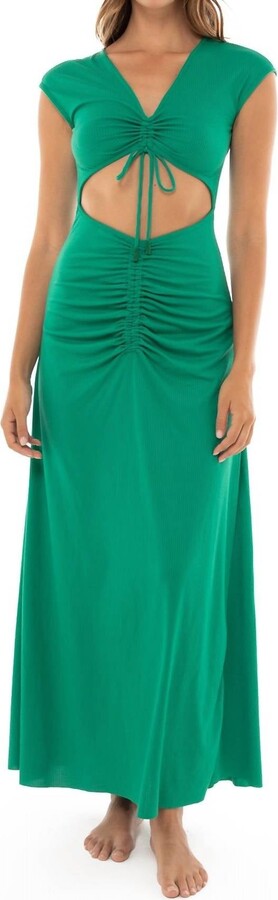 Agua Bendita Ailana Tile Dress In Green