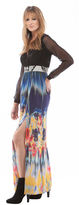 Thumbnail for your product : Twelfth St. By Cynthia Vincent | Long Sleeve Maxi With Slits - Monet Border