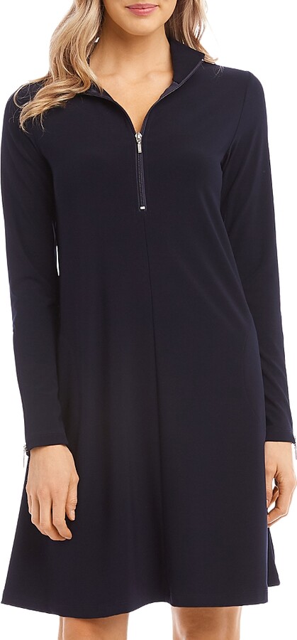 Karen Kane Zip Up Travel Dress
