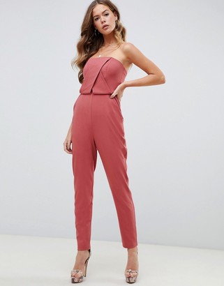 white structured jumpsuit