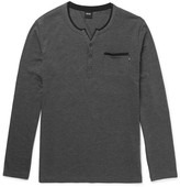 Thumbnail for your product : HUGO BOSS Stretch Cotton and Modal-Blend Pyjama Top