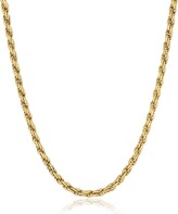 Thumbnail for your product : Amazon Essentials Sterling Silver Diamond Cut Rope Chain Necklace