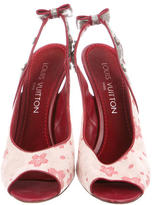 Thumbnail for your product : Louis Vuitton Cherry Blossom Slingback Pumps