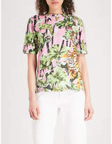 Kenzo Tiger-print cotton-jersey T-shirt