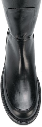Ann Demeulemeester Round-Toe Zipped Ankle Boots