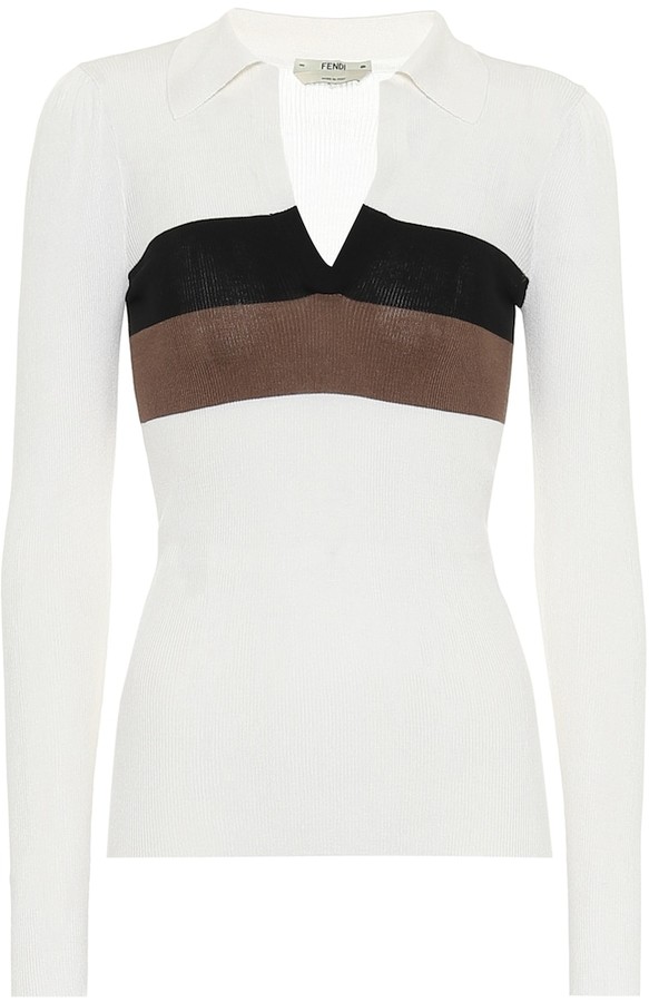 fendi striped sweater