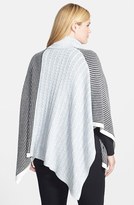 Thumbnail for your product : Vince Camuto Cable & Waffle Stitch Turtleneck Poncho (Plus Size)