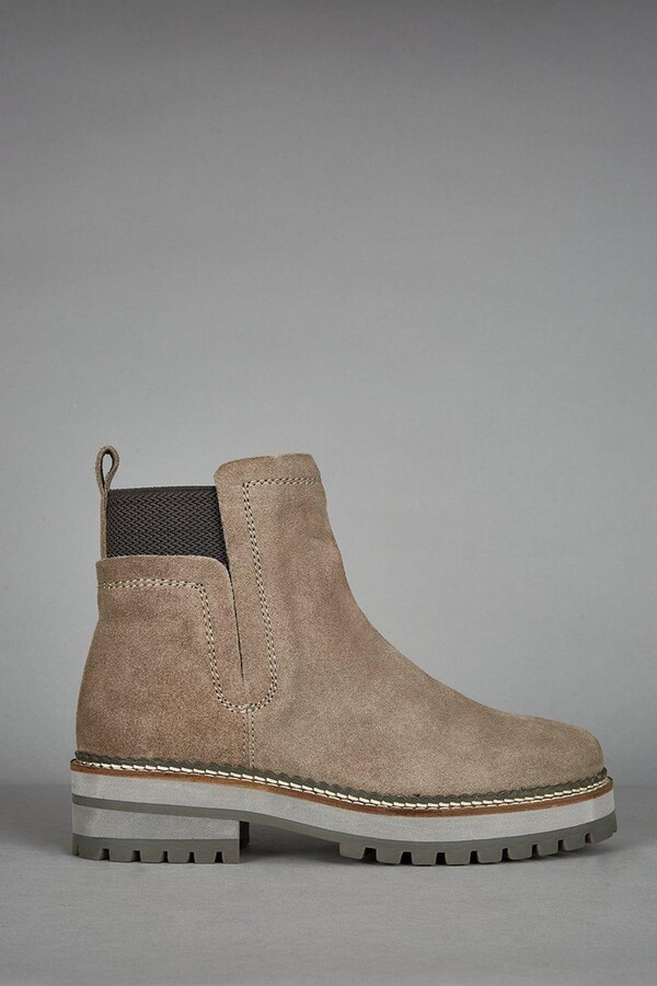 grey suede chelsea boots womens
