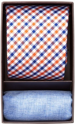 Alara Carnegie Check Tie & Pocket Square Box Set