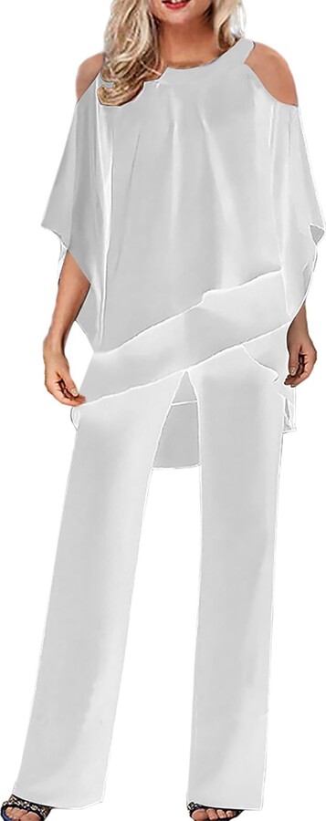 Generic Women's Trouser Suits Elegant Wedding Guest Pants Suit