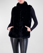 Thumbnail for your product : Gorski Sable Fur Chevron Intarsia Vest