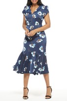 Thumbnail for your product : Maggy London Floral Print Charmeuse Midi Dress