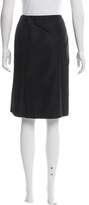 Thumbnail for your product : Carolina Herrera Silk-Blend Knee-Length Skirt