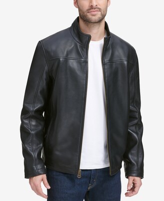 cole haan leather jacket macys