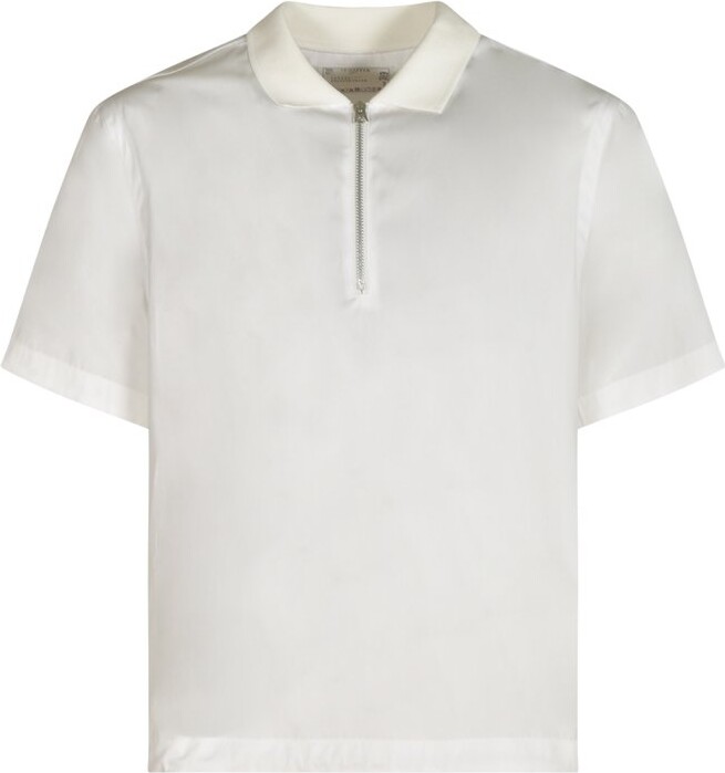 Sacai Drawstring Hem Polo Shirt