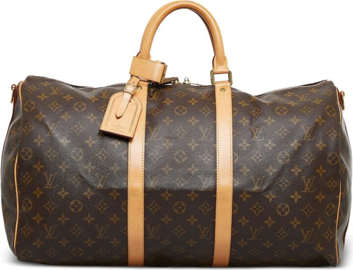NEW Authentic 2009 LOUIS VUITTON DAMIER KEEPALL 55 BANDOULIERE