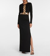 Thumbnail for your product : STAUD Delphine embellished ponte maxi dress