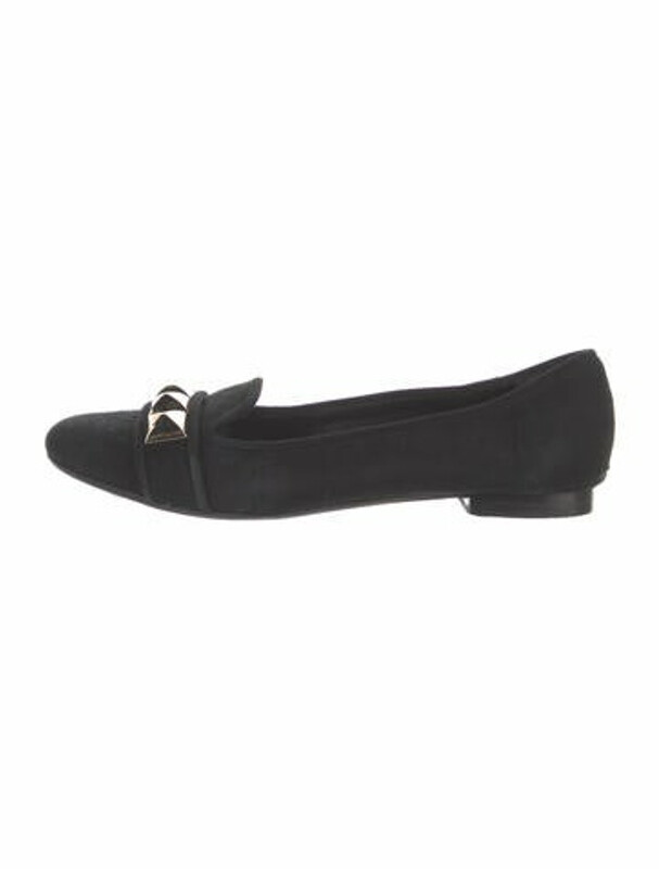 Tory Burch Suede Studded Accents Loafers - ShopStyle