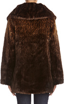 Thumbnail for your product : Jones New York Faux Fur Swing Coat with Spread Collar