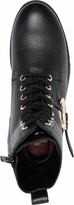 Thumbnail for your product : Love Moschino Logo-Plaque Lace-Up Boots