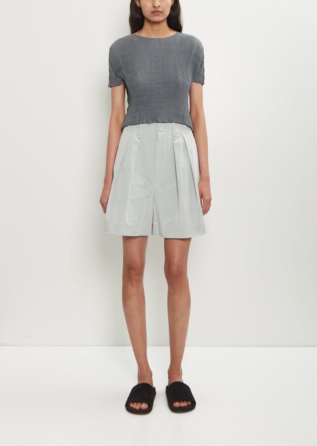 Issey Miyake Crumpled Technical Cotton U Pants