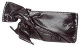 Thumbnail for your product : Valentino Snakeskin Bow Clutch
