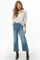 Thumbnail for your product : Forever 21 Gauze Woven Striped High-Low Shirt