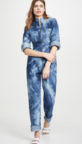 Thumbnail for your product : Divine Heritage Zip Front High Waisted Jumpsuit