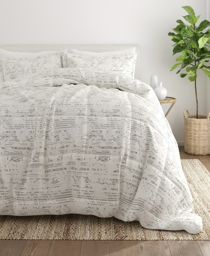 IENJOY HOME Ultra Soft Distressed Field 3-Pc.Comforter Set Queen